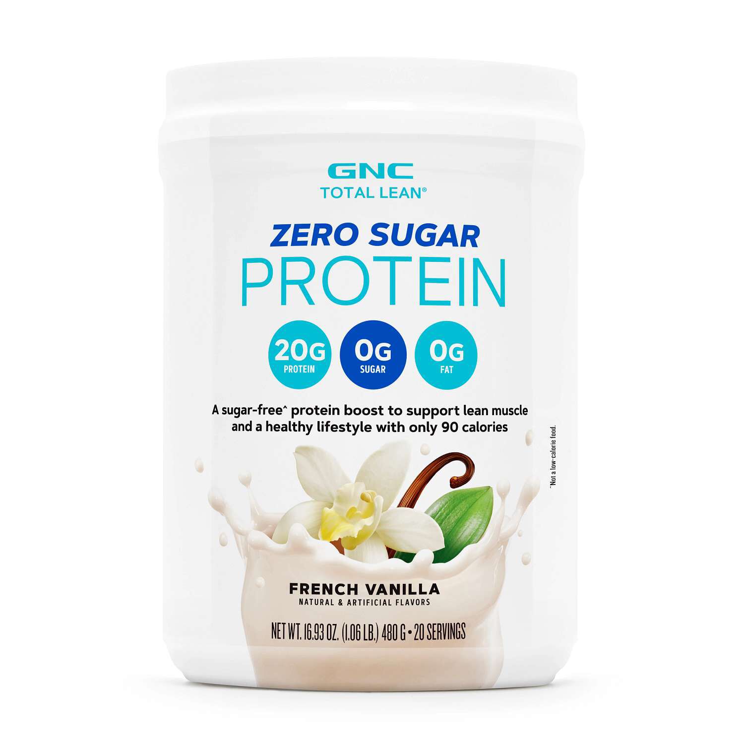 Zero Sugar Protein - French Vanilla (20 Servings)  | GNC